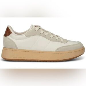 Anthropologie Woden Women’s May Sneakers Size 7.5 Neutral Platform EUC
